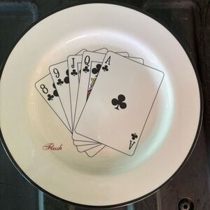 American Atelier Casino Royale 5367 Flush 8” Porcelain Plate